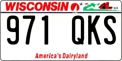 WI license plate 971QKS