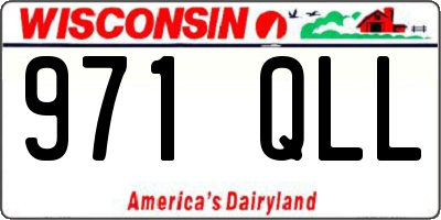 WI license plate 971QLL