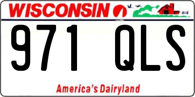 WI license plate 971QLS