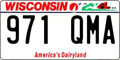 WI license plate 971QMA