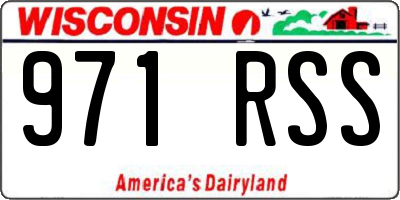 WI license plate 971RSS