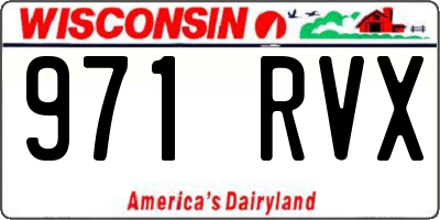 WI license plate 971RVX