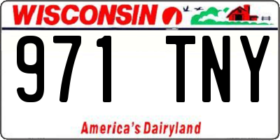 WI license plate 971TNY