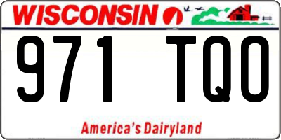 WI license plate 971TQO