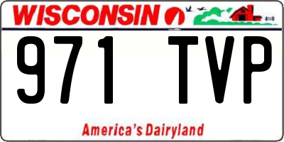 WI license plate 971TVP