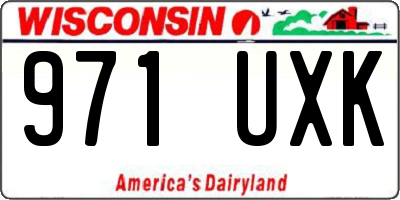 WI license plate 971UXK