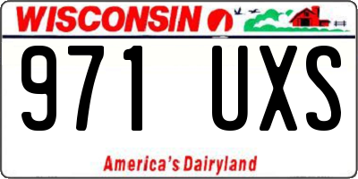 WI license plate 971UXS
