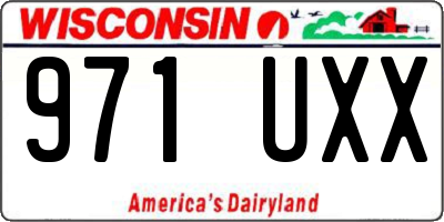 WI license plate 971UXX