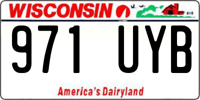 WI license plate 971UYB