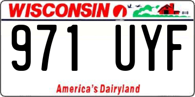 WI license plate 971UYF