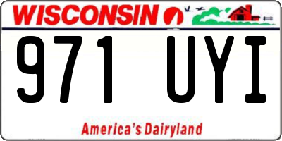 WI license plate 971UYI