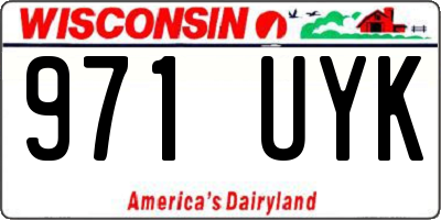 WI license plate 971UYK