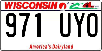 WI license plate 971UYO