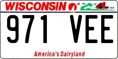 WI license plate 971VEE