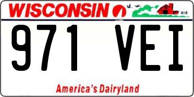 WI license plate 971VEI