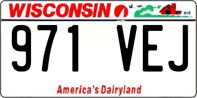 WI license plate 971VEJ