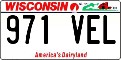 WI license plate 971VEL