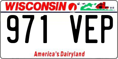 WI license plate 971VEP