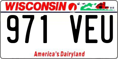 WI license plate 971VEU