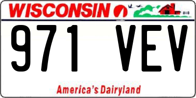 WI license plate 971VEV