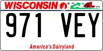 WI license plate 971VEY