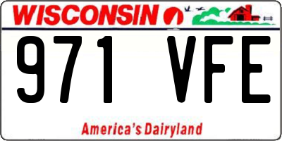 WI license plate 971VFE