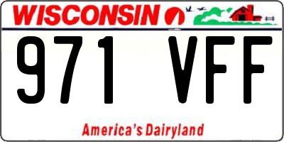 WI license plate 971VFF