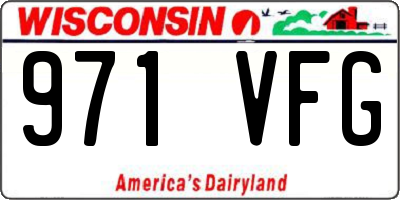 WI license plate 971VFG