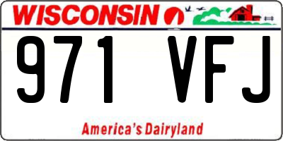 WI license plate 971VFJ