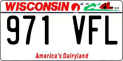 WI license plate 971VFL