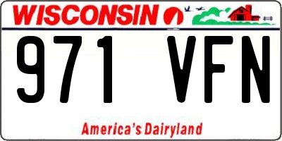 WI license plate 971VFN