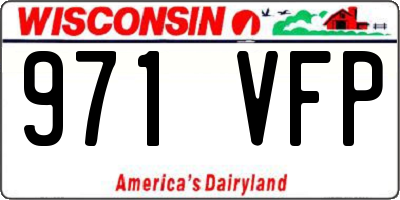 WI license plate 971VFP