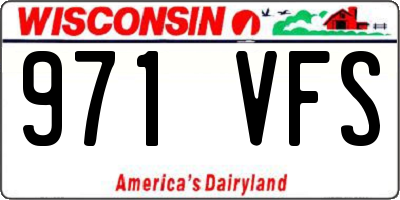 WI license plate 971VFS