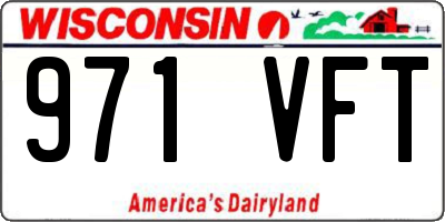 WI license plate 971VFT
