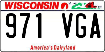 WI license plate 971VGA