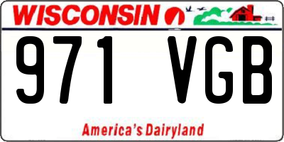 WI license plate 971VGB