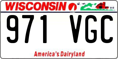WI license plate 971VGC