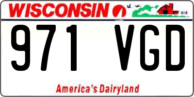 WI license plate 971VGD