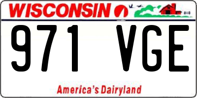 WI license plate 971VGE