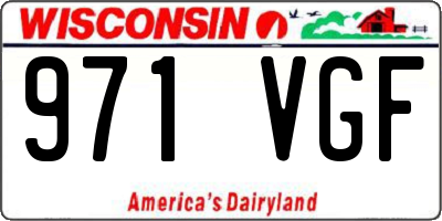 WI license plate 971VGF