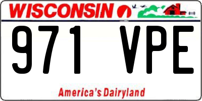 WI license plate 971VPE