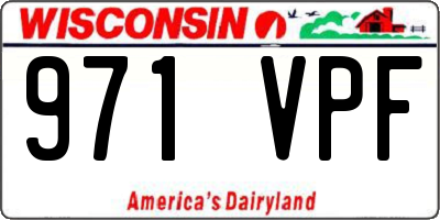 WI license plate 971VPF