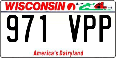 WI license plate 971VPP