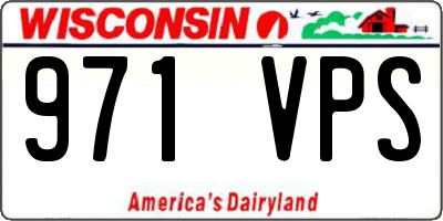 WI license plate 971VPS