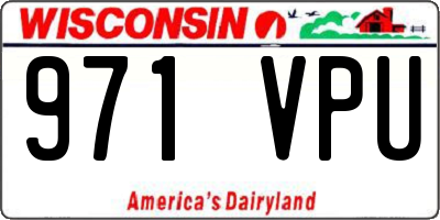 WI license plate 971VPU