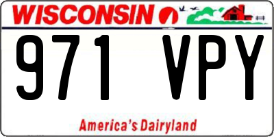 WI license plate 971VPY