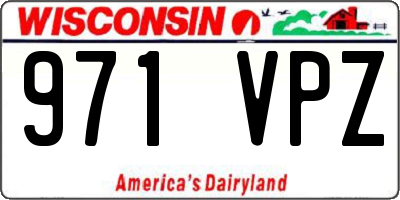 WI license plate 971VPZ