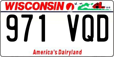 WI license plate 971VQD