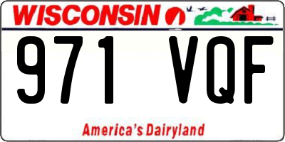 WI license plate 971VQF