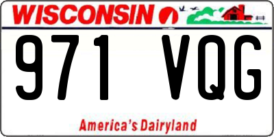 WI license plate 971VQG